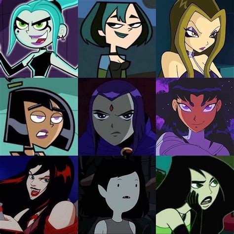 Goth Girl Cartoon Characters