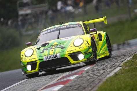 Porsche 911 GT3 R of Manthey Racing Team wins the Nürburgring 24H.