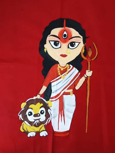 Durga maa | Cartoon wallpaper, Durga puja image, Cartoon