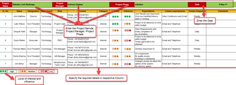 Stakeholder Register Template | Technology projects, Templates, Project ...