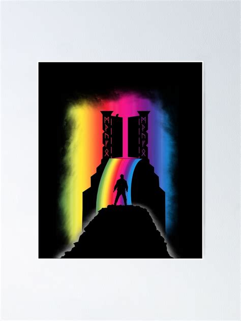 "Rainbow Bridge Bifrost - Scandinavian Mythology" Poster for Sale by SulapsiArt | Redbubble