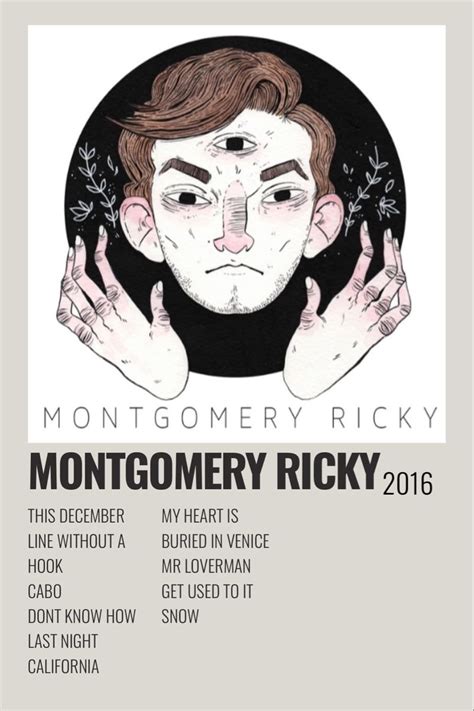 Montgomery Ricky | Music poster ideas, Music poster design, Film ...