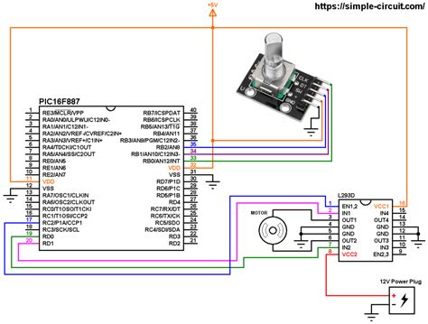 DC Motor control with rotary encoder and PIC MCU | mikroC Projects