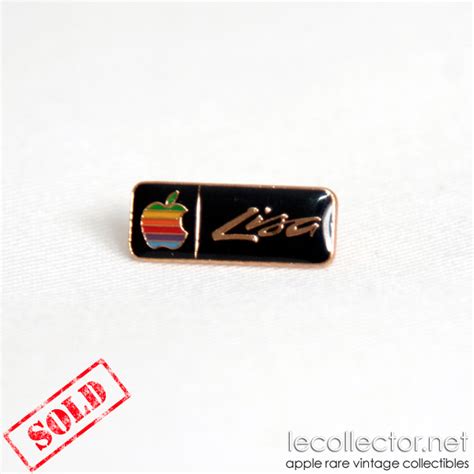 Apple Lisa computer lapel pin first mouse computer before Mac in 1983.