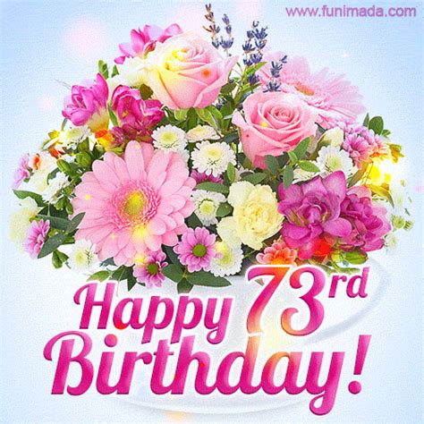 Happy 73rd Birthday Animated GIFs | Funimada.com