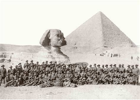 ANZACs at the Pyramids WW1. Joseph-Warburton photo | Gallipoli, Black white vintage, Ww1