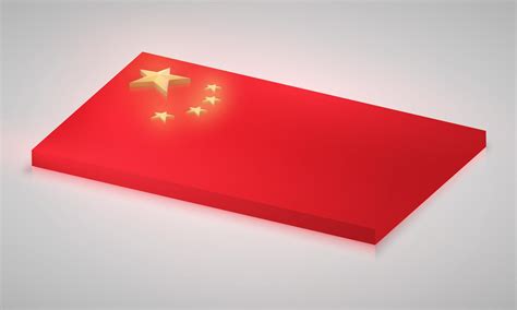 China flag in 3D, vector 319729 Vector Art at Vecteezy