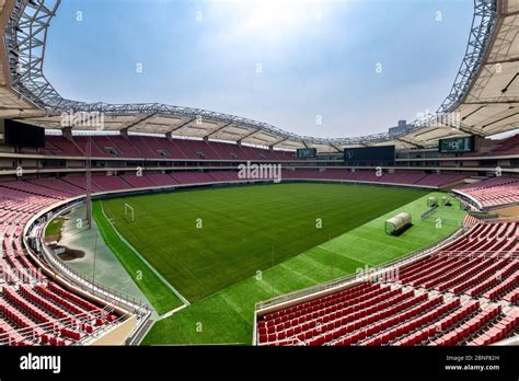 The inside view of Hongkou Football Stadium, home court of Shanghai ...