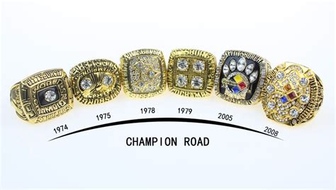 1 set (1974 1975 1978 1979 2005 2008) Pittsburgh Steelers super bowl ...