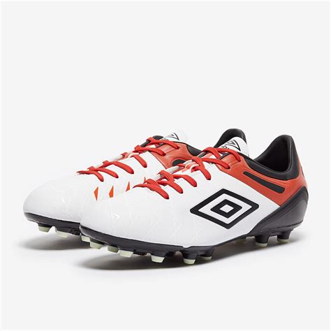 Umbro Football Boots - Umbro UX-1 Premier FG - Firm Ground - Soccer Cleats - White-Black-Cherry ...