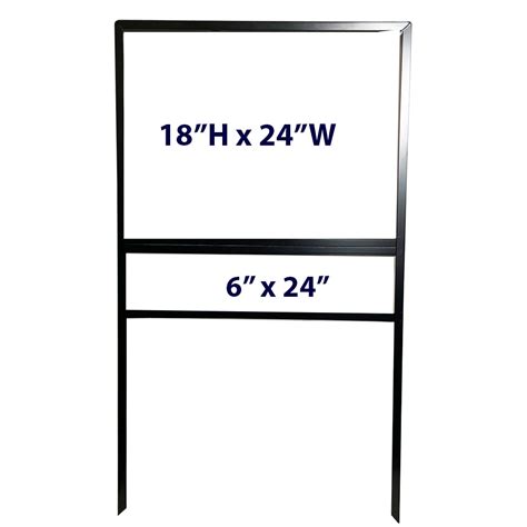 Real Estate Sign Frames with Single Rider - 18 in x 24 in- Set of 5 | SignWarehouse