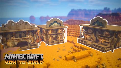 Minecraft: How to Build a Western Village (House, Bank, Saloon) - YouTube