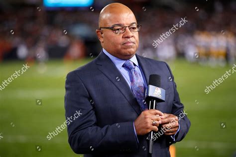 Nbc Sportscaster Mike Tirico Works Sidelines Editorial Stock Photo ...