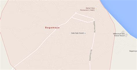 Map of Bagamoyo