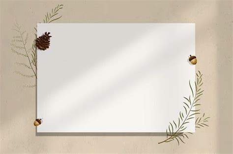 Free Photo | Wall blank paper frame with acorn decoration | Background for powerpoint ...