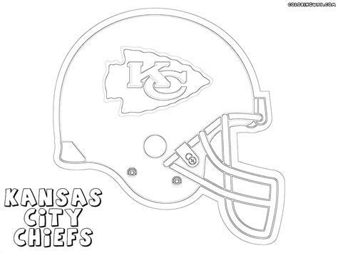 Chiefs Football Helmet Coloring Pages