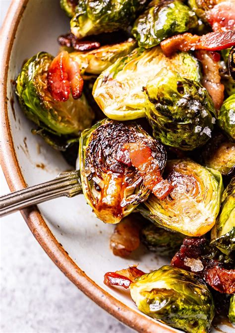 Balsamic Maple Roasted Brussels Sprouts with Bacon - Recipe Runner