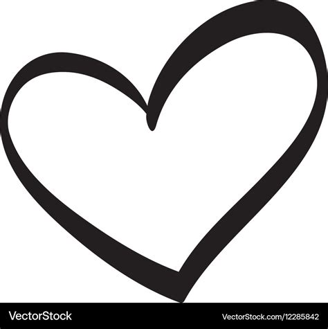 Cute decorative heart Royalty Free Vector Image