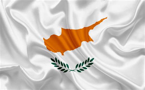 Download wallpapers flag of Cyprus, Europe, Cyprus, white silk flag for desktop free. Pictures ...