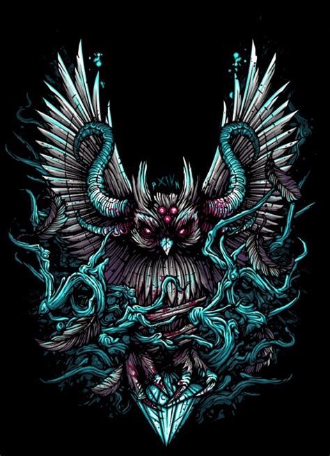 Devil Owl digital by rosacio on DeviantArt