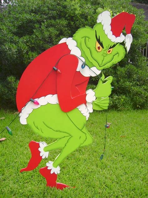 Grinch Stealing Christmas Yard Decoration | The Cake Boutique