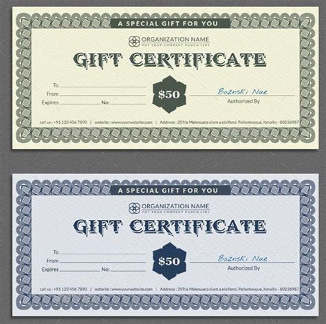 Dinner Certificate Template Free (2) - TEMPLATES EXAMPLE | TEMPLATES EXAMPLE Christmas Gift ...