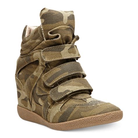 Lyst - Steve madden Hilight Wedge Sneakers in Green