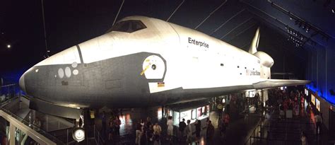 Attending the Reopening of the Enterprise Space Shuttle Pavilion at the Intrepid Sea, Air ...