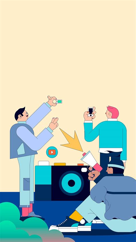 Illustration of diverse people on social | Premium Vector Illustration ...