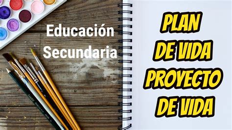 Proyecto de Vida o Plan de Vida - Para Educación Secundaria - Vocación y Profesión - YouTube