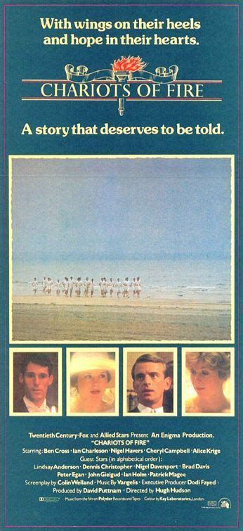 Chariots of Fire Movie Poster | Fire movie, Chariots of fire, Movie posters