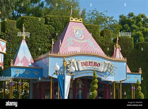 Disneyland, Dumbo the Flying Elephant Circus Tent, Magic Kingdom Stock Photo: 60206207 - Alamy