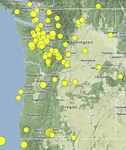 Where are the earthquakes in the Pacific Northwest? | Pacific Northwest ...