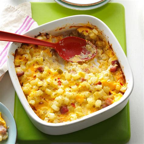 Ham & Cheese Potato Casserole Recipe | Taste of Home