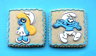 Smurf Cookies | www.facebook.com/SugarSanctuary www.SugarSan… | Flickr