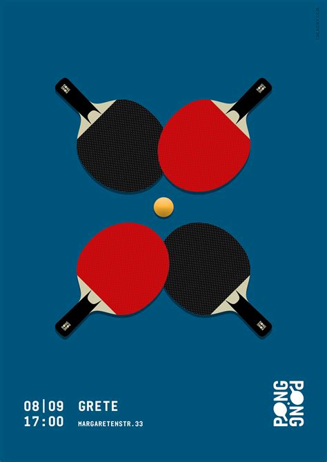 Ping Pong / Table Tennis Poster // Identity, Art Direction, Graphic Design, Illustration © 2016 ...