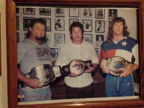 3 World Champions in 1988 Jerry Lawler, Tatsumi Fujinami and Kerry Von ...