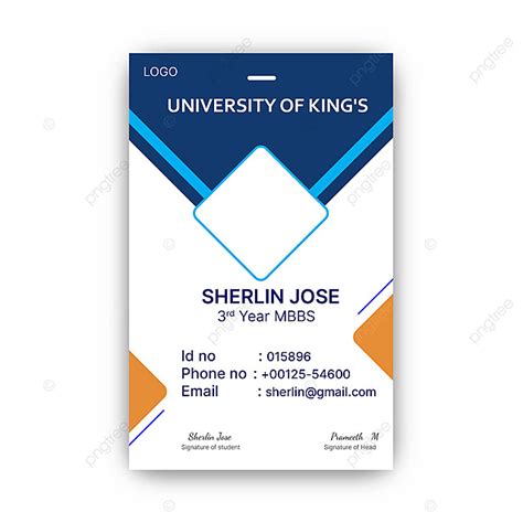 University Id Card Template Template Download on Pngtree