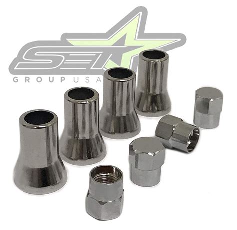 CHROME TIRE VALVE STEM CAPS WITH SLEEVE COVER | WILL FIT TR413 | FOR AMERICAN CARS AND TRUCKS ...