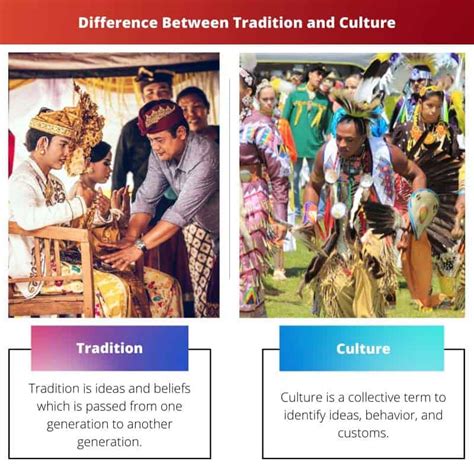 Culture And Tradition Difference