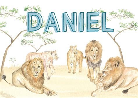 Lion Pride Personalised Name Print By Awesome Mama Illustration