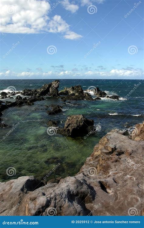 Volcanic Landscape at Hawaii Stock Photo - Image of peace, green: 2025912