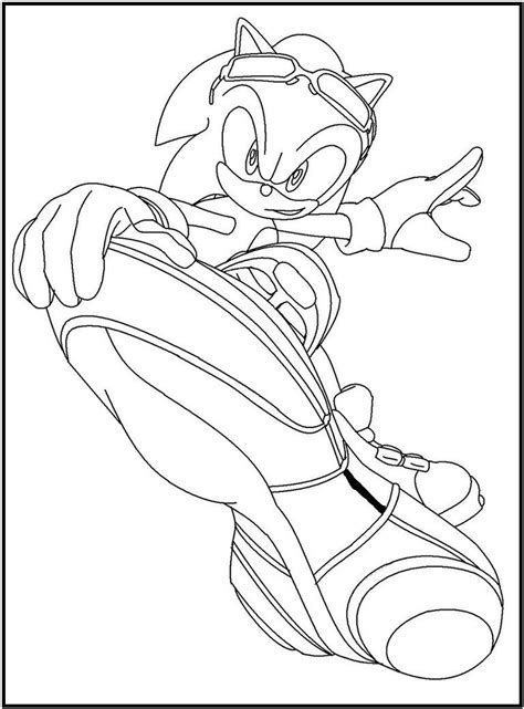 Sonic Riders Printable Coloring Pages For Kids #fAv : Printable Sonic the Hedgehog Coloring ...