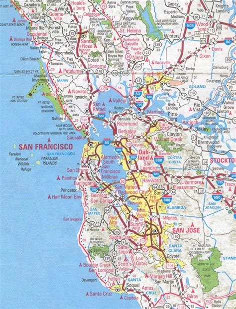 Sanfrancisco Bay Area And California Maps | English 4 Me 2 - San ...