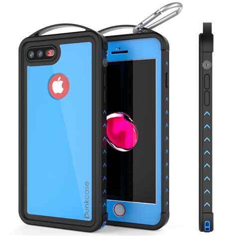 iPhone 8+ Plus Waterproof Case, Punkcase ALPINE Series, Light Blue | H