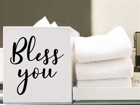 Bless You Bless You Decal Bless You Sticker Tissue Box - Etsy