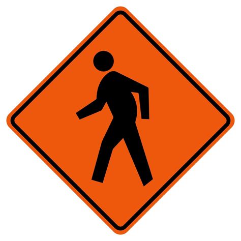 Pedestrian Crossing Traffic Road Symbol Sign Isolate on White Background,Vector Illustration ...