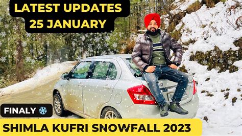 Shimla snowfall 2023 | shimla to kufri | kufri snowfall| Joshimath ...