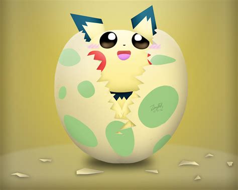 [2016] Pichu hatching from Egg by JimmyLJX on DeviantArt