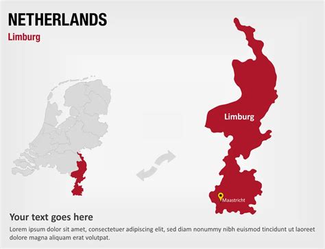 Limburg - Netherlands PowerPoint Map Slides - Limburg - Netherlands Map ...